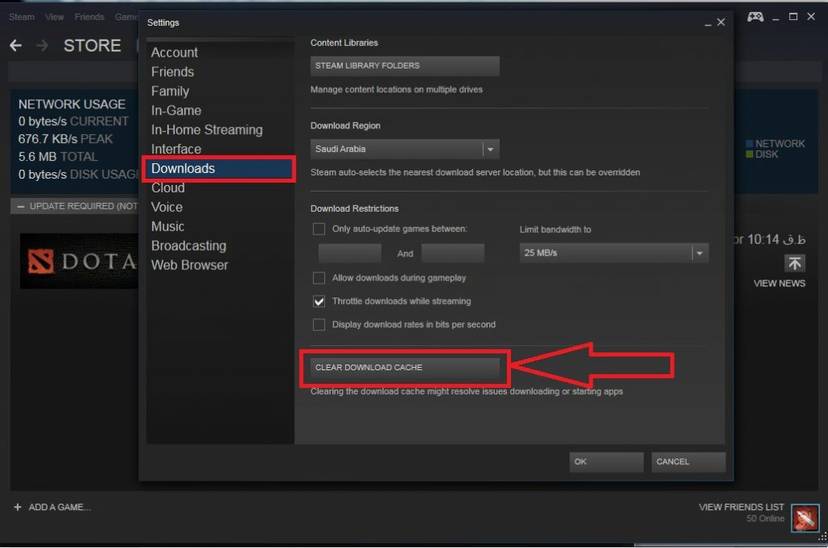 مشکل آپدیت نشدن استیم - Steam-Error