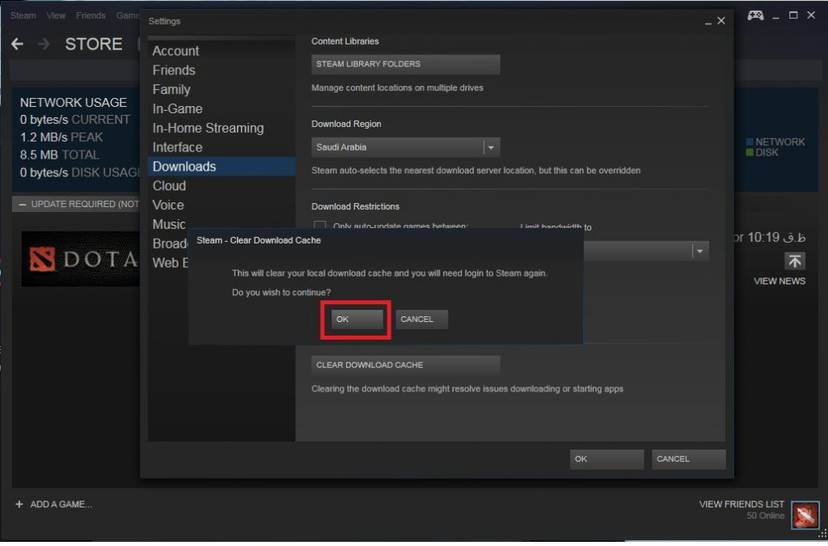 مشکل آپدیت نشدن استیم - Steam-Error