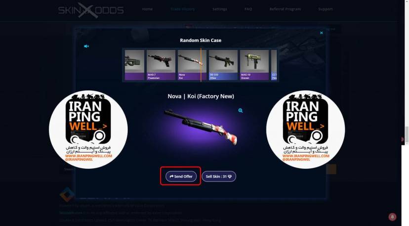 آموزش استفاده از رندوم اسکین کیس